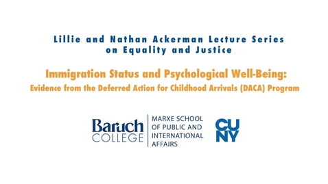 Thumbnail for Immigration Status and Psychological Well-Being: Evidence from the Deferred Action for Childhood Arrivals (DACA) Program