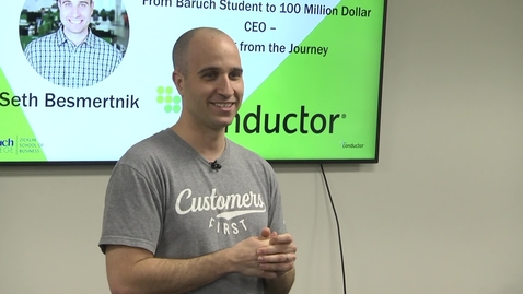 Thumbnail for From Baruch Student to 100 Million Dollar : CEO Learning from the Journey