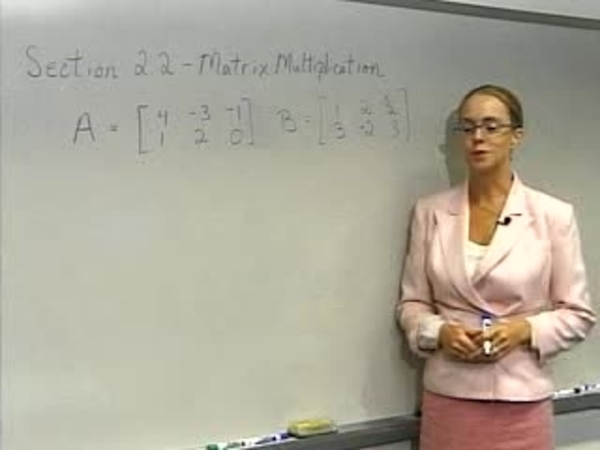 Chapter 2.2 Matrix Multiplication - 01) Introduction