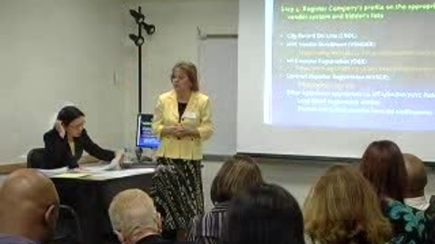 Thumbnail for Train the Trainers: NYS &amp; NYC Government Contracting Workshop for SBDC Advisors (Part 3)