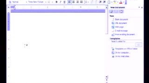 Thumbnail for Introduction to Microsoft Word 2003: Formatting