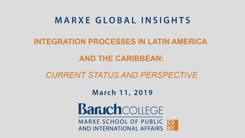 Thumbnail for Integration Processes in Latin America and the Caribbean: Current Status and Perspectives