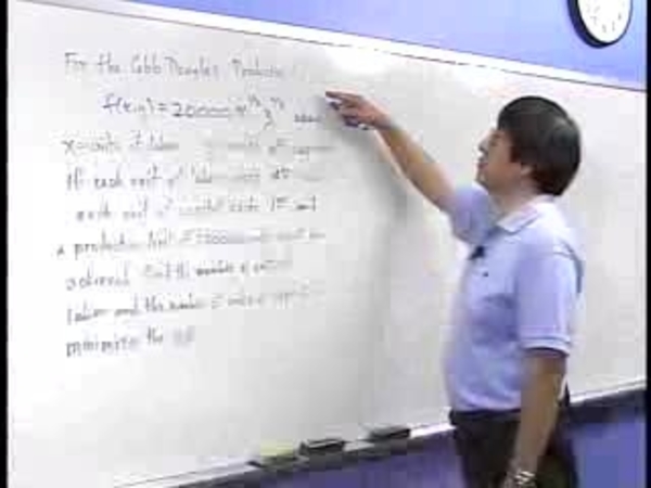 Chapter 4.5: Economic Applications - 04) Cobb Douglas Production Example episode artwork
