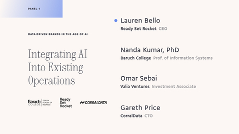 Thumbnail for Data-Driven Brands in the Age of AI. Panel 1: Integrating AI Into Existing Operations