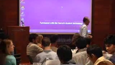 Thumbnail for Zicklin Honors MBA Orientation 2008 (Part 2)