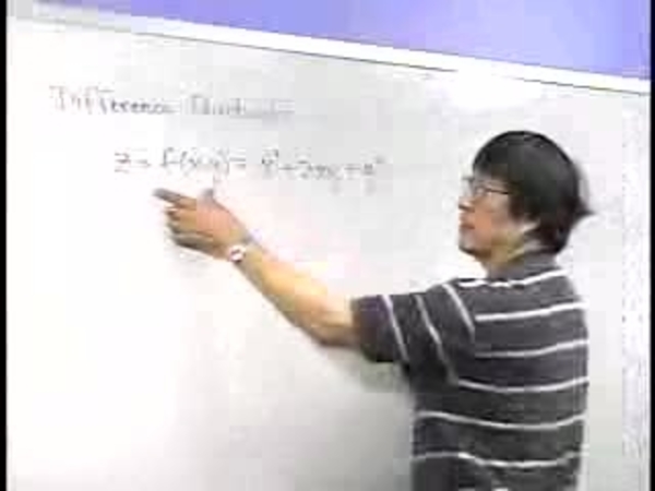 Chapter 4.1: Functions of Several Variables - 03) Difference Quotients episode artwork