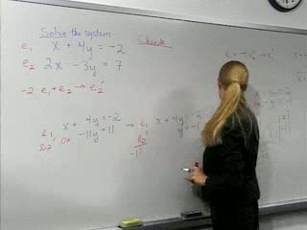 Chapter 2.3 Gauss-Jordan Row Reduction - 05) Checking Solution from Video 4