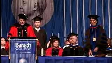 Thumbnail for Baruch College Commencement (2007, Morning Session): Degree Award, Zicklin School of Business