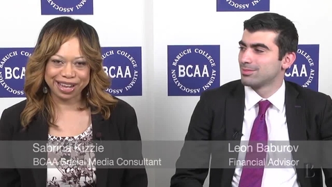 Thumbnail for Baruch College Alumni Association: Alumni Spotlight. May 2015