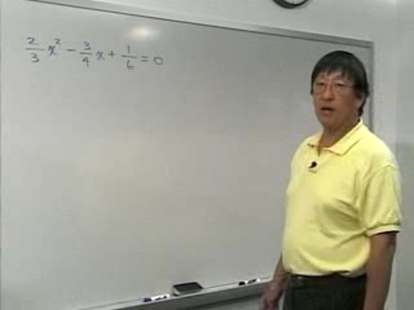 Chapter 0.4 The Quadratic Formula and Applications - 03) Example 3