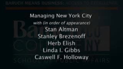 Thumbnail for Part 9: Managing New York City