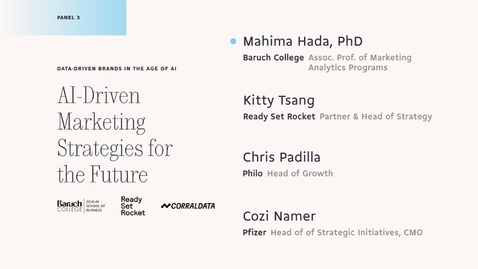 Thumbnail for Data-Driven Brands in the Age of AI. Panel 3: AI-Driven Marketing Strategies for the Future