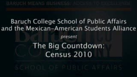 Thumbnail for The Big Countdown: Census 2010