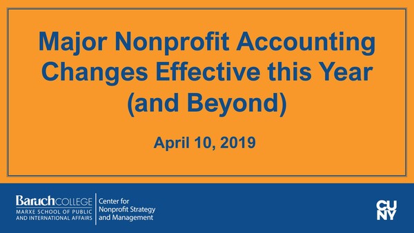 Major nonprofit accounting changes effective this year (& beyond) episode artwork