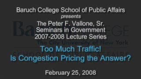 Thumbnail for Too Much Traffic: Is Congestion Pricing the Answer?