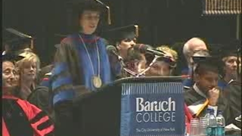 Thumbnail for Baruch College Commencement (2006): Salutatorian Shazana Zumpfe