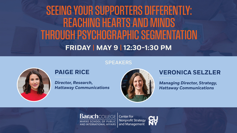 Thumbnail for Seeing Your Supporters Differently : Reaching Hearts and Minds Through Psychographic Segmentation