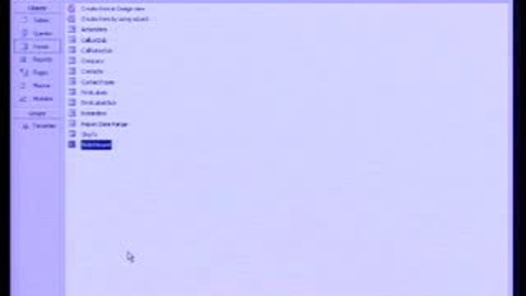 Thumbnail for Microsoft Access 2003 Intermediate: Review of Terminology and Design Relationships
