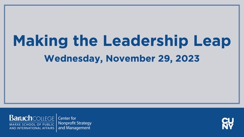 Thumbnail for Making the Leadership Leap