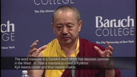 Thumbnail for Sand Mandala created on Baruch campus by Tibetan monks from South India’s Namdroling Monastery