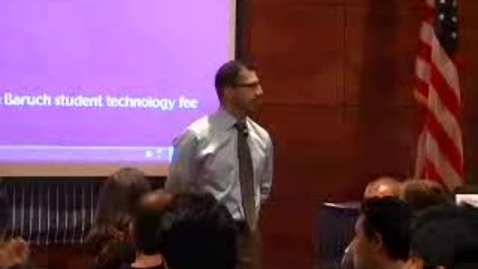 Thumbnail for Zicklin Honors MBA Orientation 2008 (Part 1)
