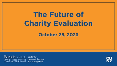Thumbnail for The Future of Charity Evaluation