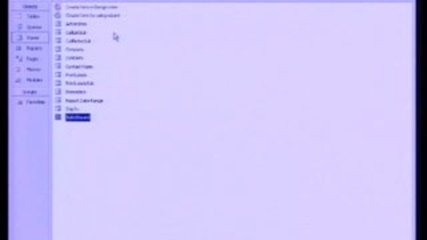 Thumbnail for Microsoft Access 2003 Intermediate: Forms, Part 1