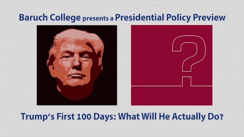 Thumbnail for Campaign '16 @Baruch : What Will He Actually Do?