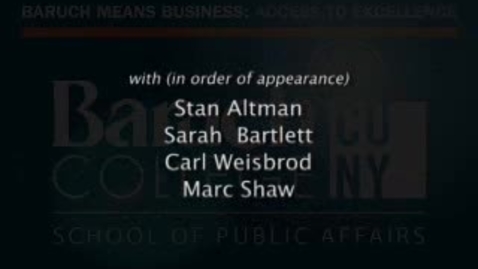 Thumbnail for Part 11: Sarah Bartlett Interviews Carl Weisbrod and Marc Shaw