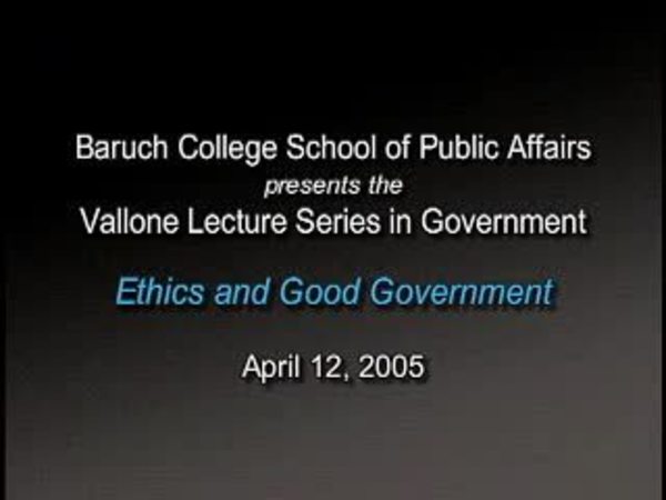 Peter Vallone on Ethics and Good Government episode artwork