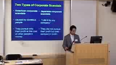 Thumbnail for International Center For Corporate Accountability Seminar on Ethics in Japanese Corporations