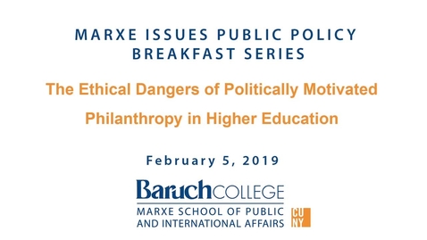 Thumbnail for The Ethical Dangers of Politically Motivated Philanthropy in Higher Education