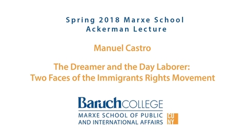 Thumbnail for The Dreamer and the Day Laborer : Two Faces of the Immigrants Rights Movements