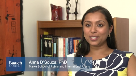 Thumbnail for Faculty Profile : Anna D'Souza