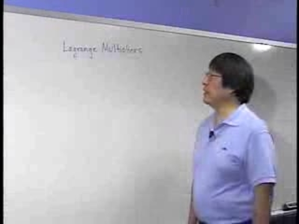 Chapter 4.4: The Method of Lagrange Multipliers - 01) Lagrange Multipliers: Example 1 episode artwork