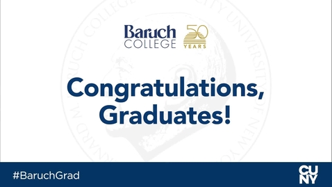 Thumbnail for Baruch College 54th commencement exercises (2019)