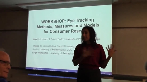 Thumbnail for Workshop: Eye Tracking Methods, Measures and Models for Consumer Research
