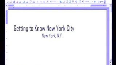 Thumbnail for Introduction to Microsoft Word 2003: Inserting Pictures