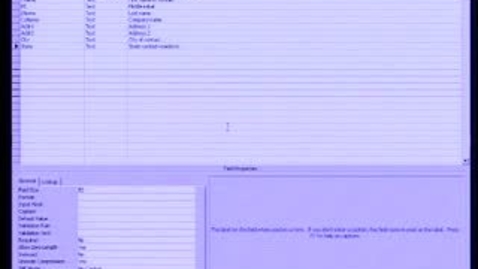 Thumbnail for Introduction to Microsoft Access 2003: Working with Tables, Part 2