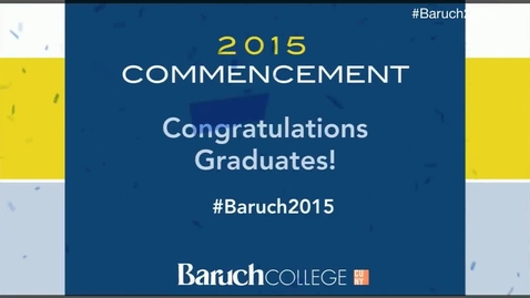 Thumbnail for Baruch College 50th commencement excercises (2015).