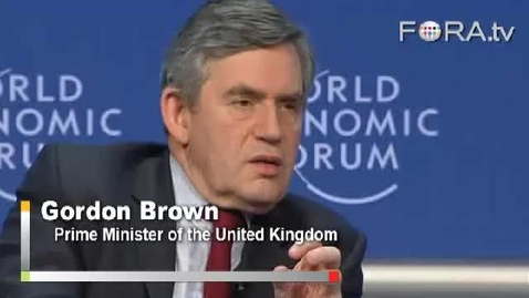 Thumbnail for entry Gordon Brown Demands Modernization of Global Finance