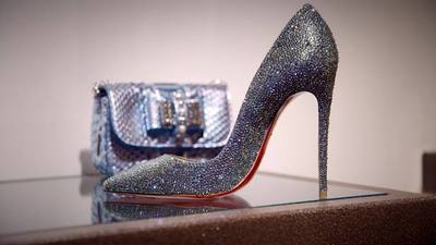 swarovski louboutin wedding shoes