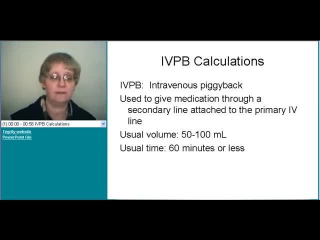 IVPB Calculations