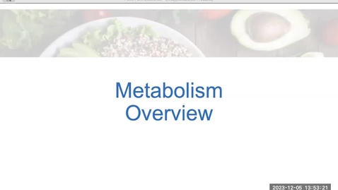 Thumbnail for Metabolism Overview
