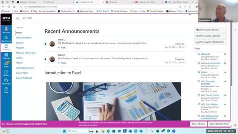 Thumbnail for Introduction to Excel