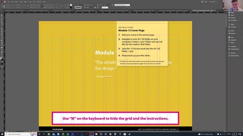 Thumbnail for Art 130 - w13 - 01 - Overview