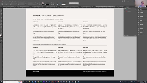 Thumbnail for Art 130 - w12 - 03 - Font Exploration