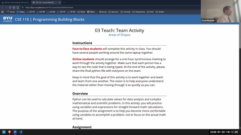 Thumbnail for CSE 110 - Team Activity #3