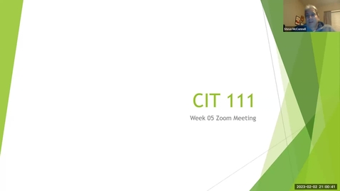 Thumbnail for entry ITM 111 Q&amp;A Meeting