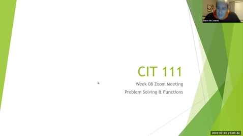 Thumbnail for ITM 111 Q&amp;A Meeting